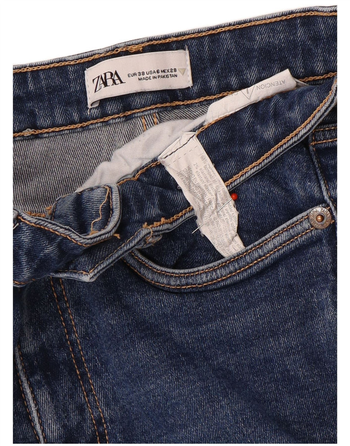 Jeans Bootcut da donna Zara EU 38 Small W28 L26 Blu
