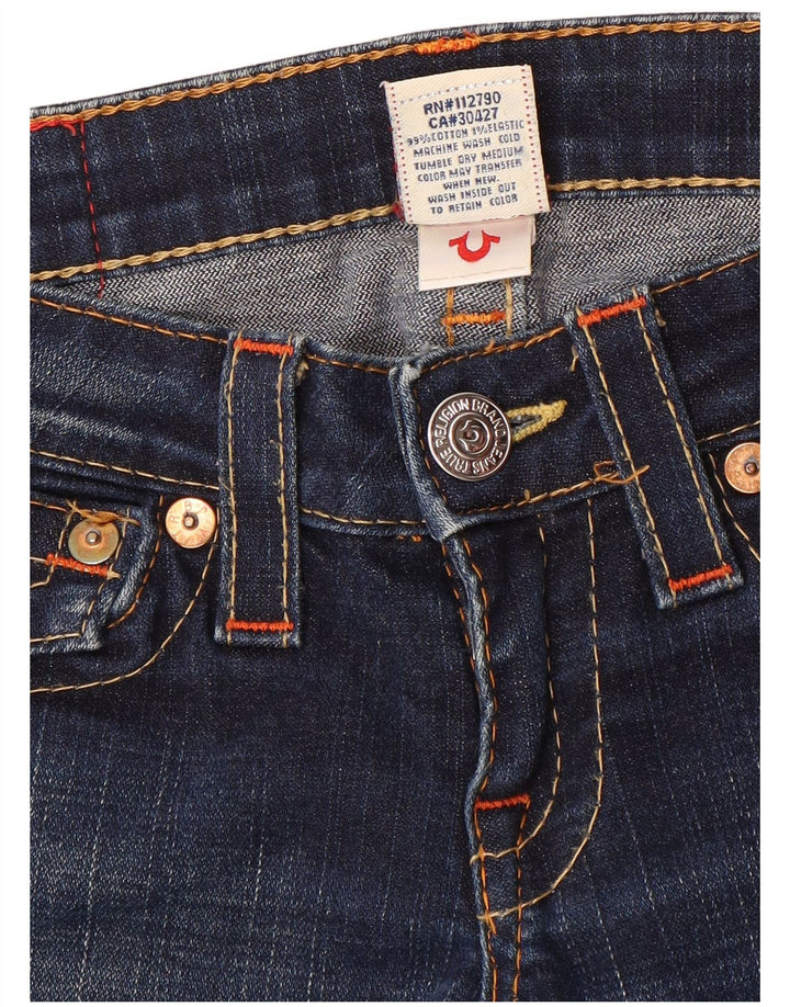 Jeans bootcut slim da donna True Religion W24 L33 cotone blu