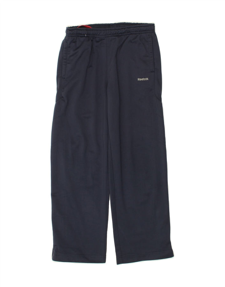 REEBOK Girls Tracksuit Trousers 7-8 Years Navy Blue | Vintage Reebok | Thrift | Second-Hand Reebok | Used Clothing | Messina Hembry 
