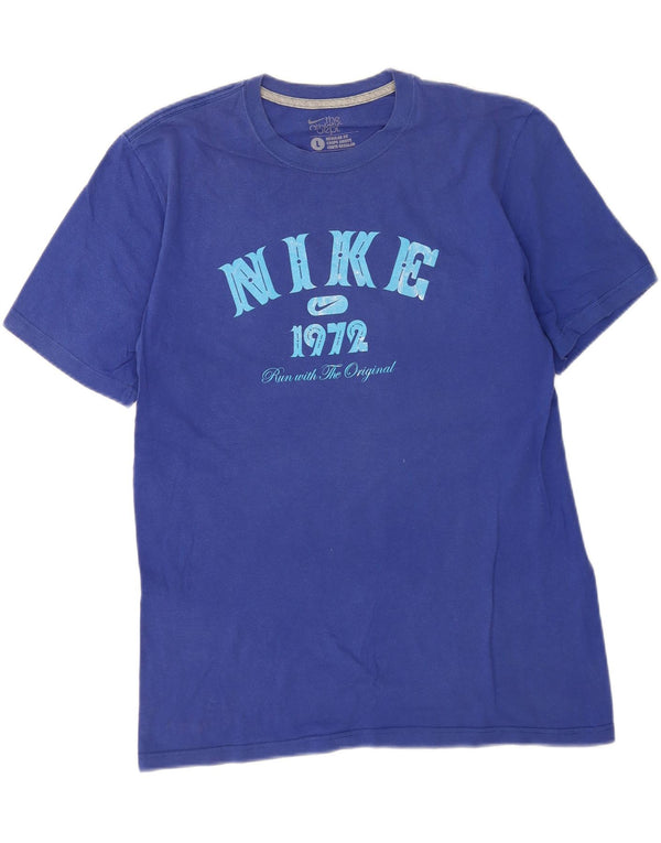 T-shirt grafica Nike da uomo con vestibilità regolare, taglia grande, blu