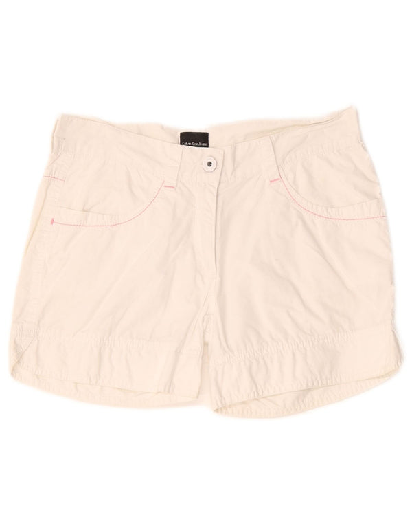 Pantaloncini da donna Calvin Klein W28 cotone bianco medio