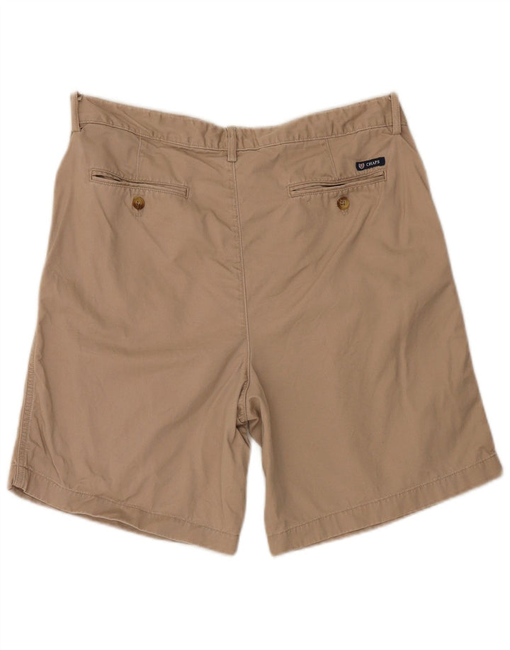 Pantaloncini chino con pegging da uomo Chaps W34 grandi in cotone beige
