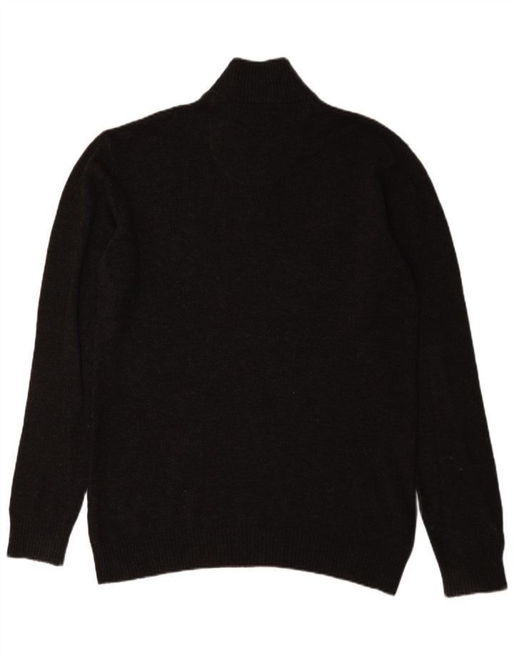Maglione da uomo John Lewis con zip e collo grigio medio chiazzato