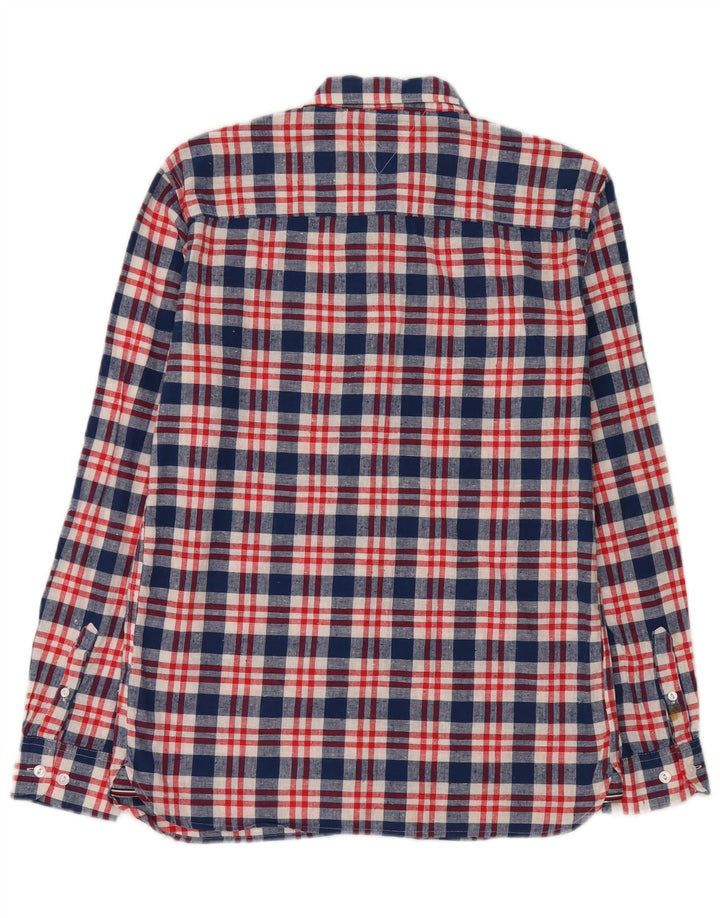 Camicia Tommy Hilfiger per ragazzi 15-16 anni in cotone a quadri blu