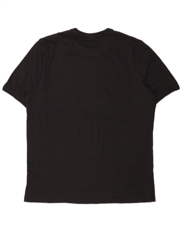 T-shirt da uomo ADIDAS Top grande in cotone nero