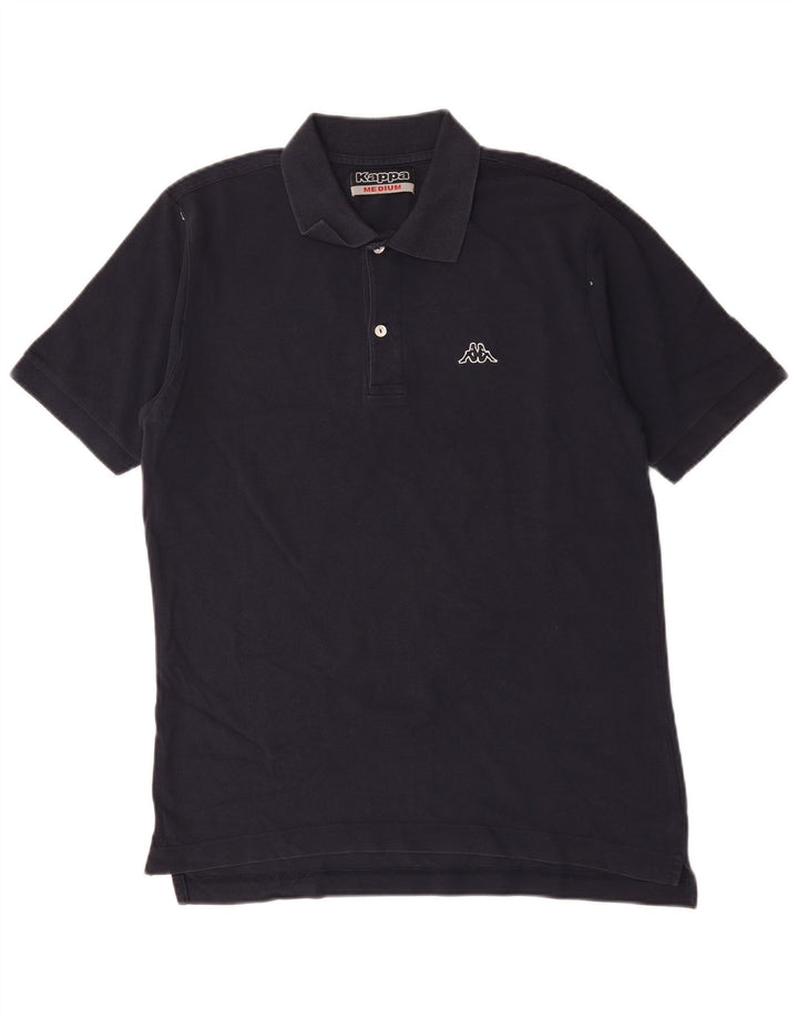 Polo Kappa Uomo Media Cotone Blu Navy