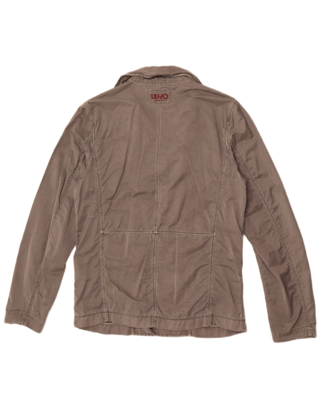 Cappotto da marinaio da uomo Liu Jo UK 40 grande cotone grigio