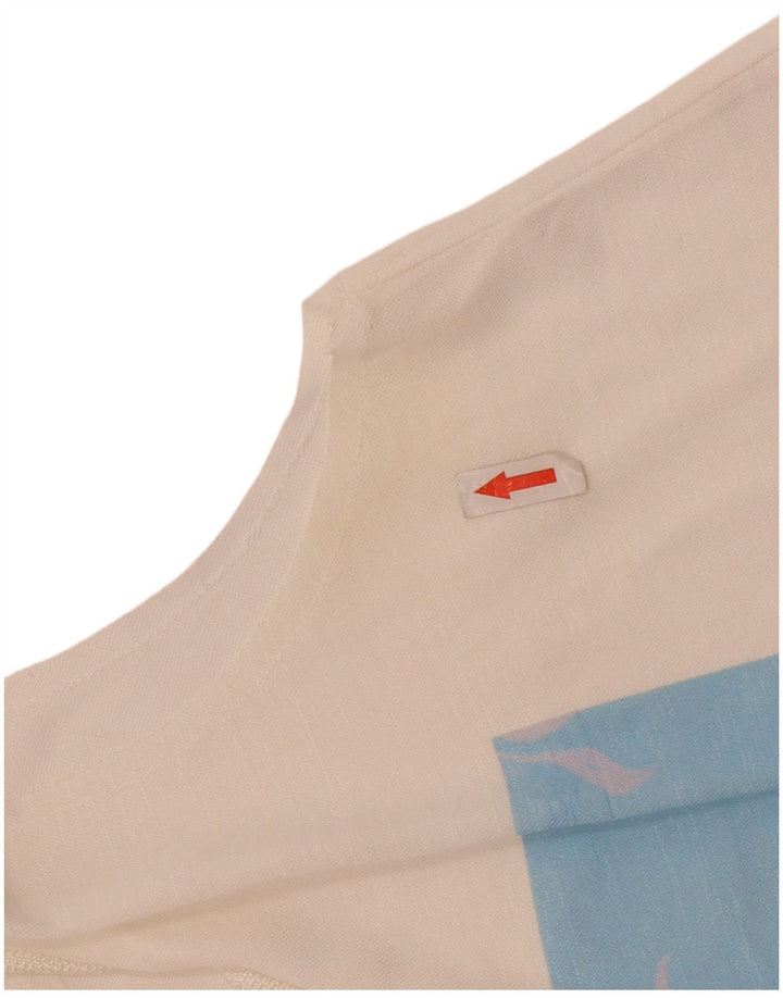 Canotta grafica da donna Zara UK 10 piccola bianca floreale