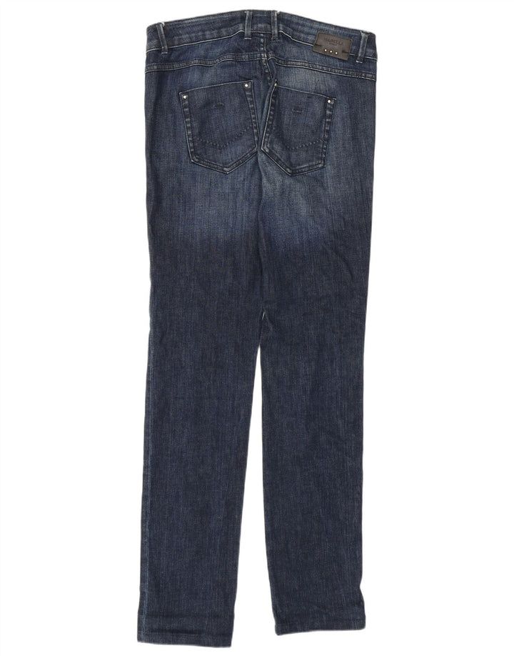 Jeans slim regolari da donna Marella UK 10 piccoli W30 L31 cotone blu