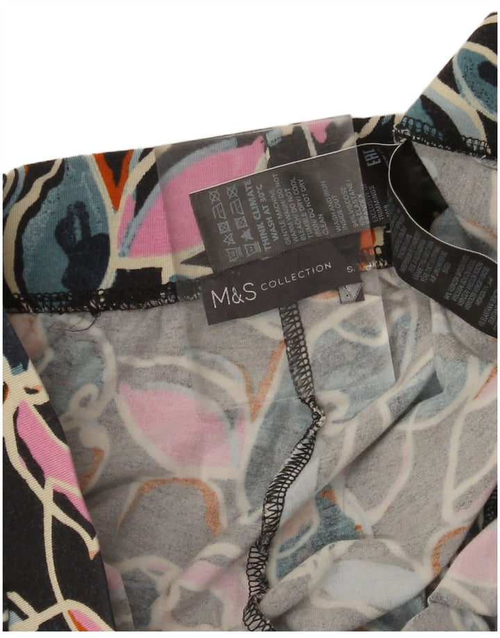 MARKS & SPENCER Leggings da donna UK 14 Large W32 L27 Floreale multicolore