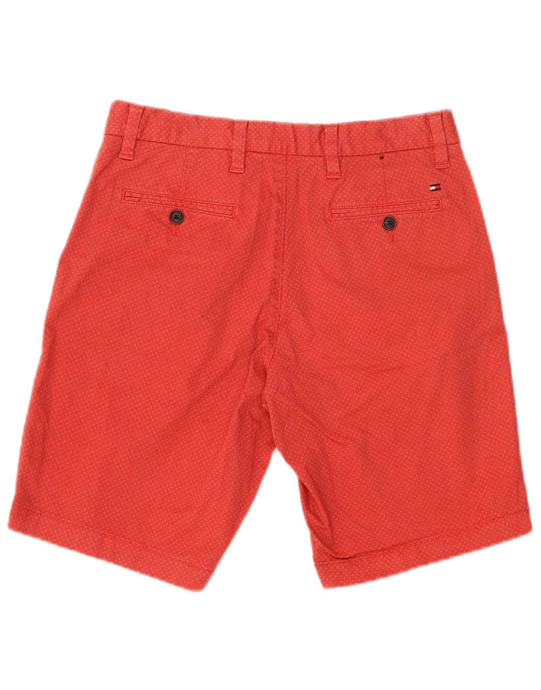 Pantaloncini chino Tommy Hilfiger da uomo Brooklyn W30 rosso medio geometrico