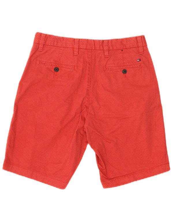 Pantaloncini chino Tommy Hilfiger da uomo Brooklyn W30 rosso medio geometrico