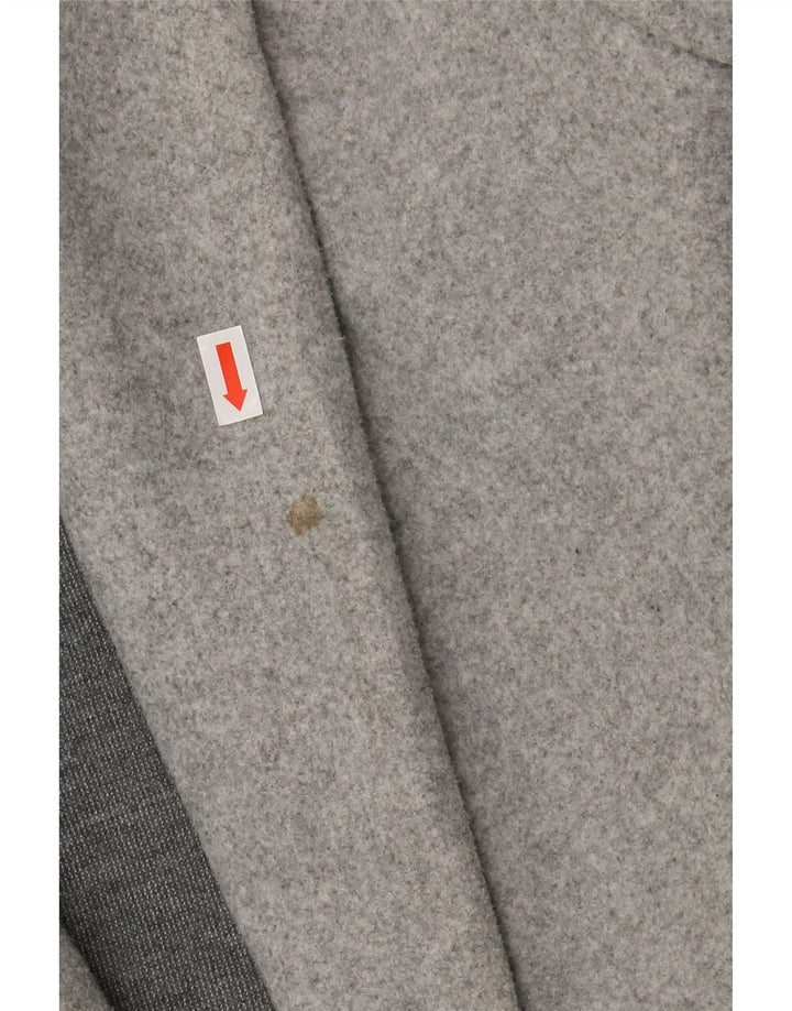 Soprabito aperto da donna Zara UK 16 grande poliestere grigio