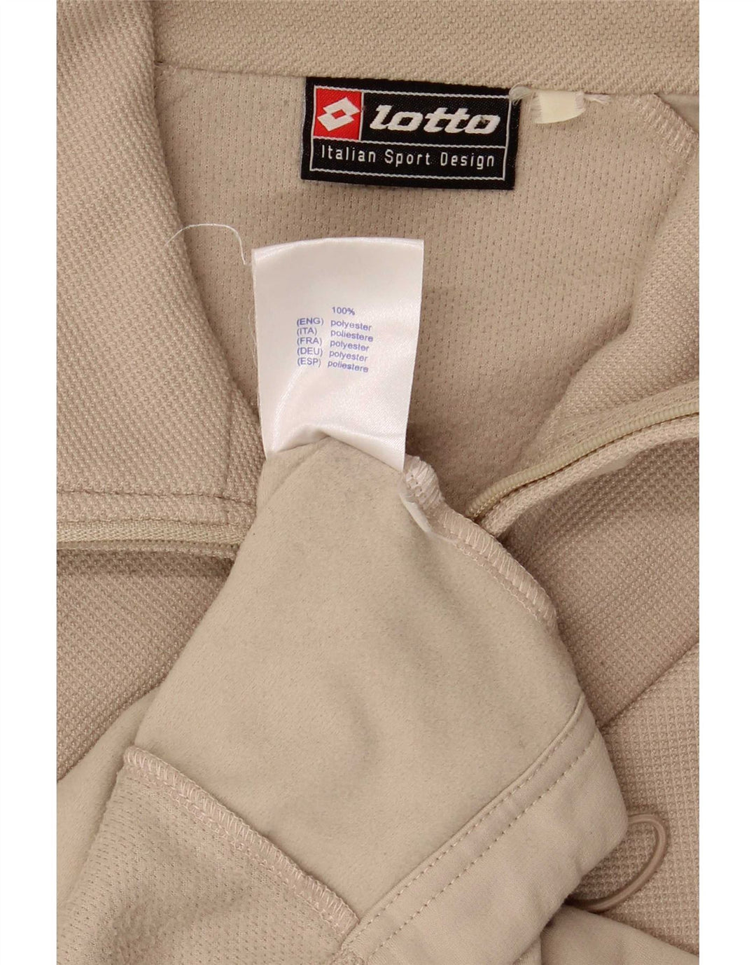 Giacca da tuta da uomo Lotto UK 42/44 XL Poliestere beige