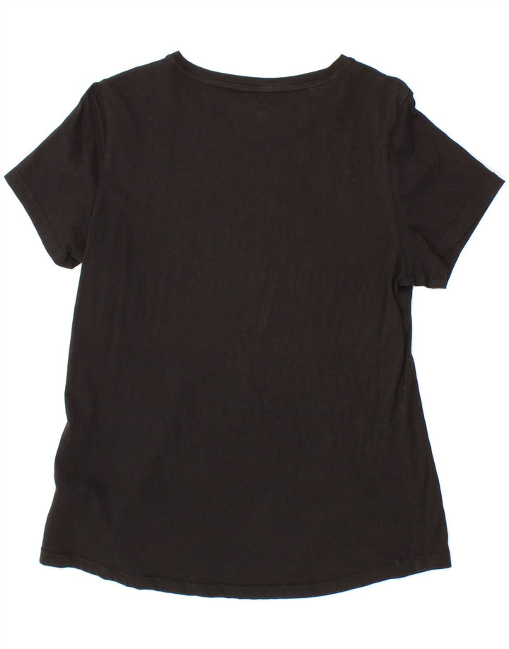 PUMA Womens Graphic T-Shirt Top UK 14 Medium  Black Cotton Vintage Puma and Second-Hand Puma from Messina Hembry 