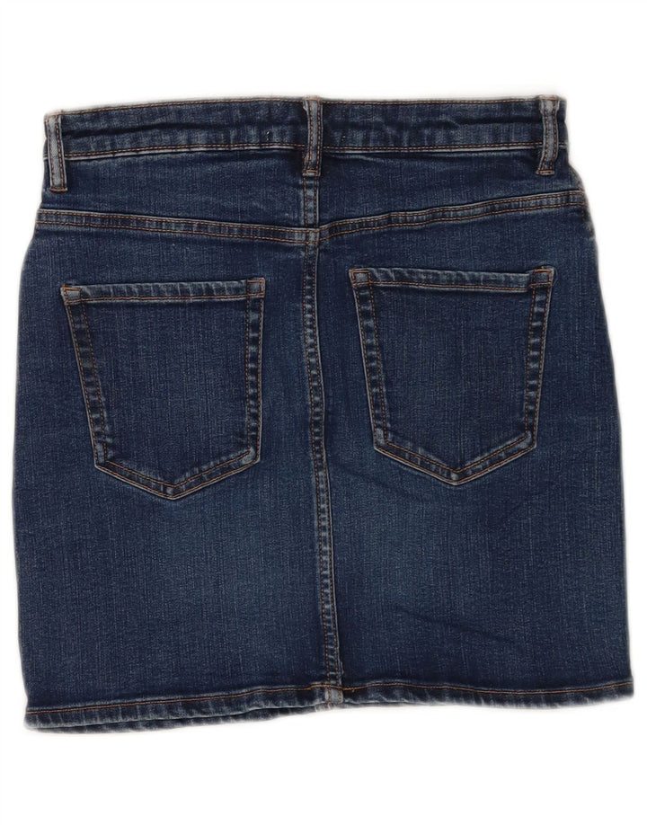 Mini gonna di jeans Zara da donna media W28 blu