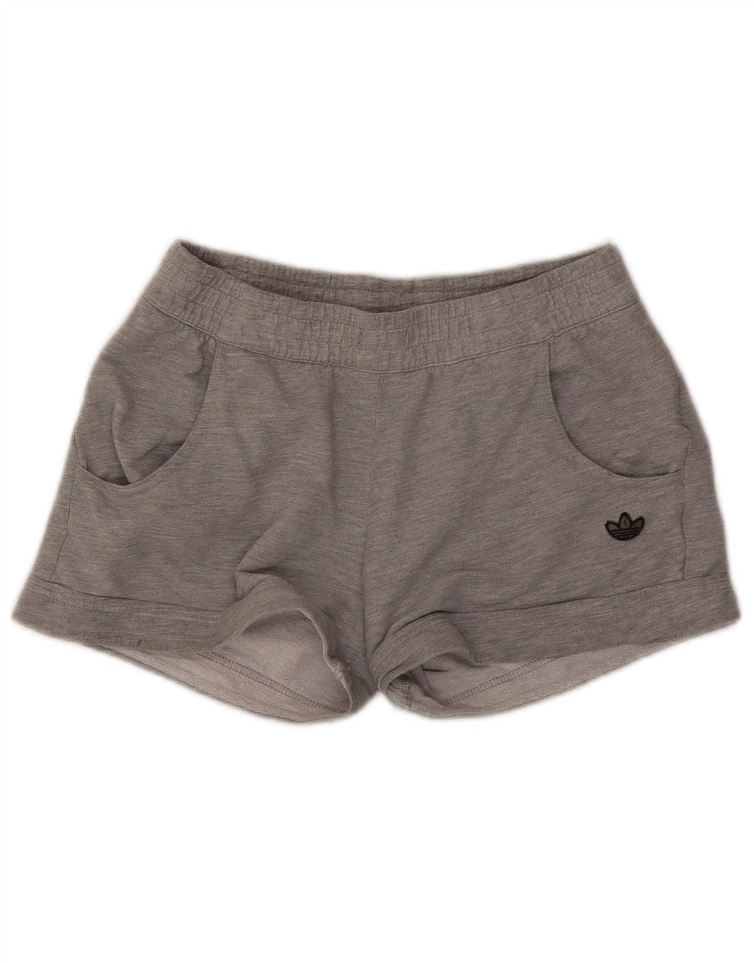 Pantaloncini sportivi Adidas da donna UK 12 cotone grigio medio
