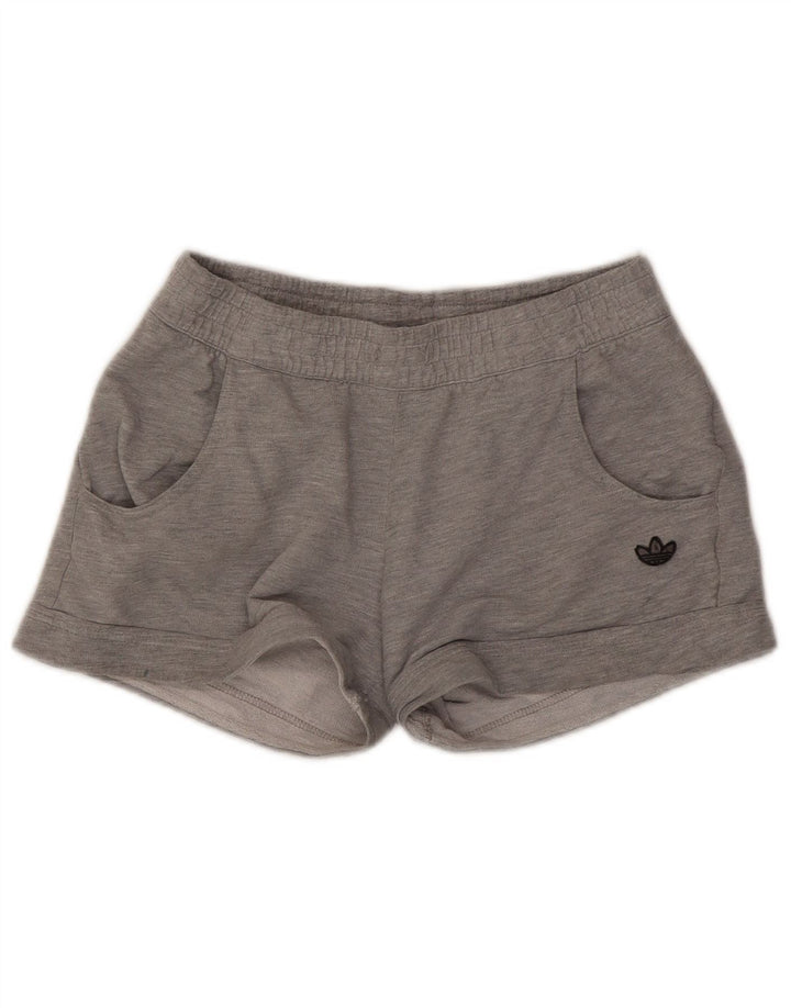 Pantaloncini sportivi Adidas da donna UK 12 cotone grigio medio