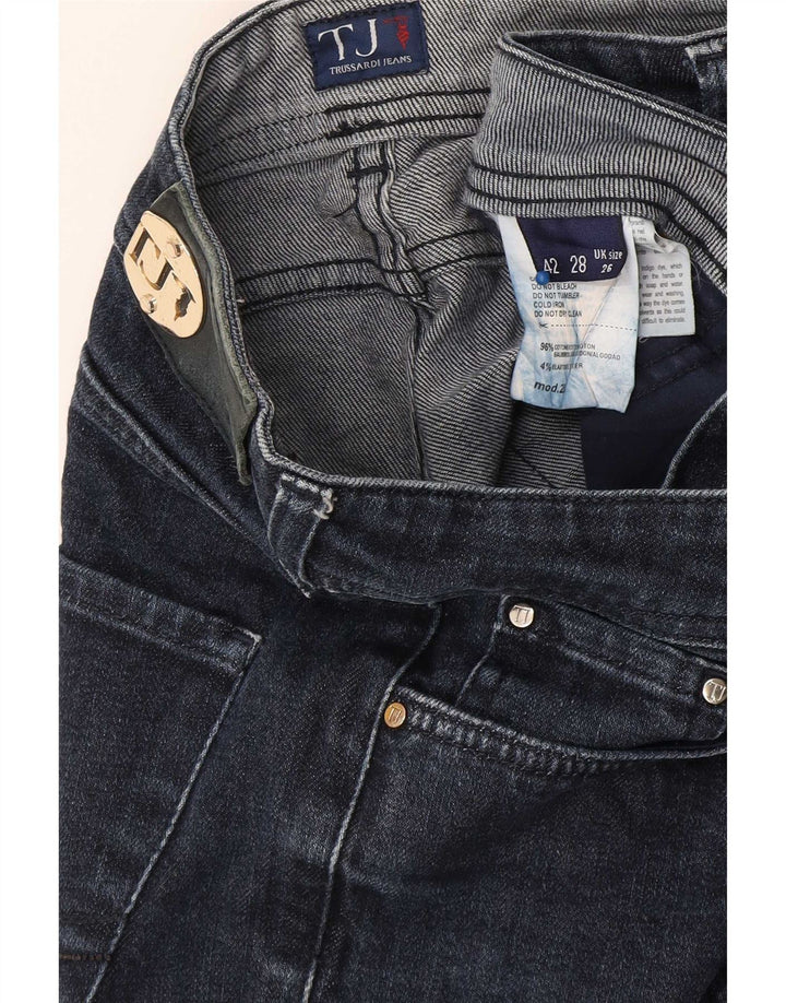Jeans Slim Donna Trussardi W26 L28 Blu Navy Cotone