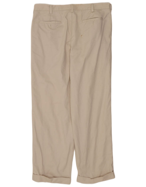 Pantaloni chino da uomo con pegging IZOD W36 L32 in cotone beige