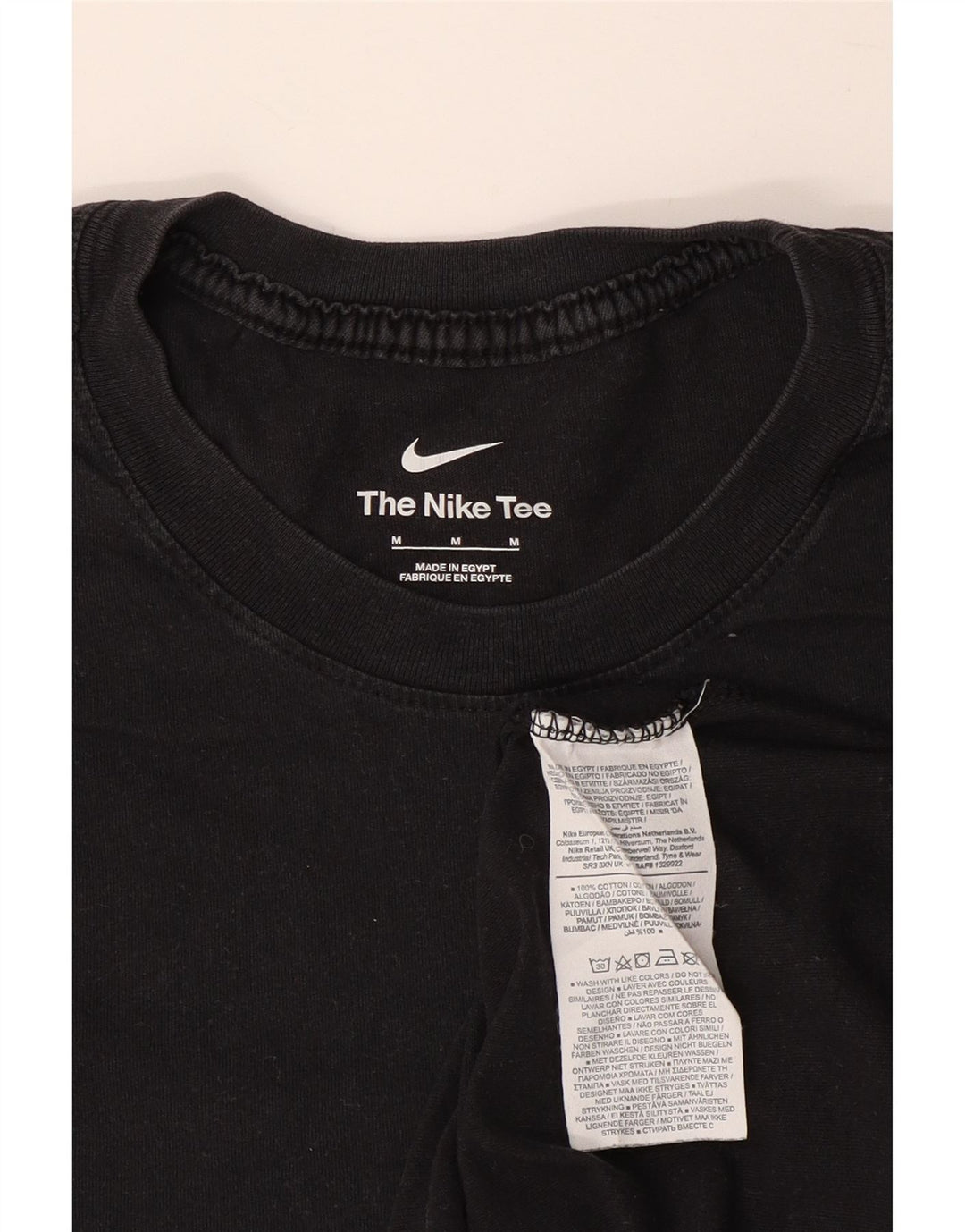 NIKE T-shirt grafica da uomo Tottenham Hotspur Top in cotone nero medio