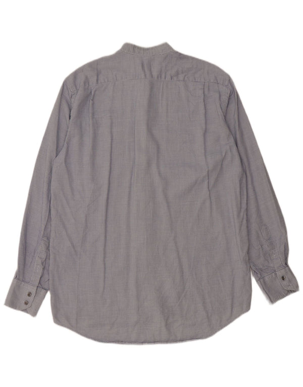 Camicia a quadri Lacoste da uomo taglia 40 cotone pied de poule blu medio classico