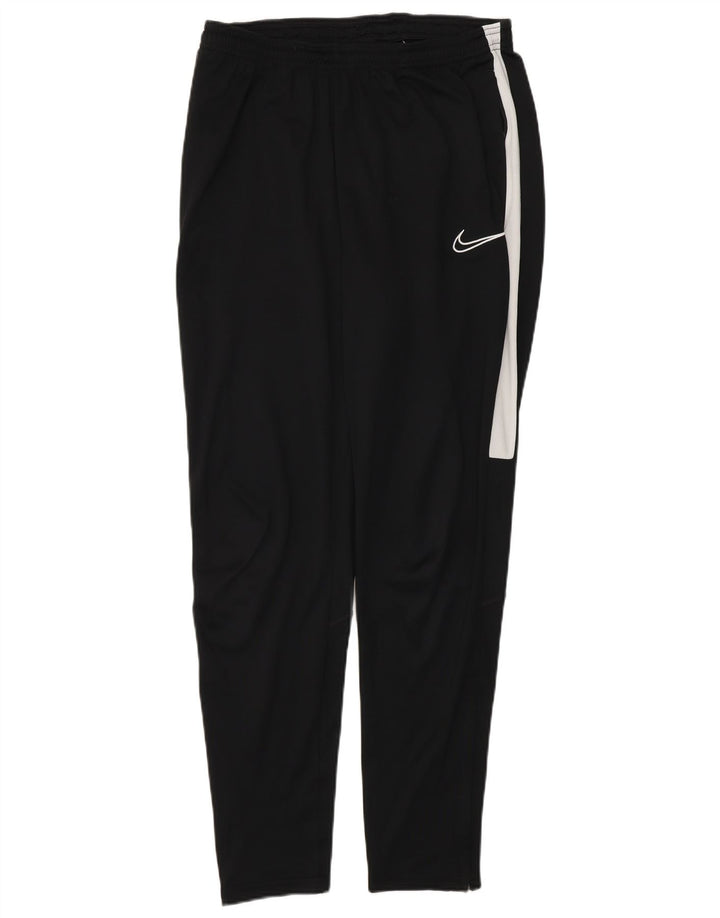 Pantaloni della tuta da donna Nike UK 12 poliestere a righe nere medie