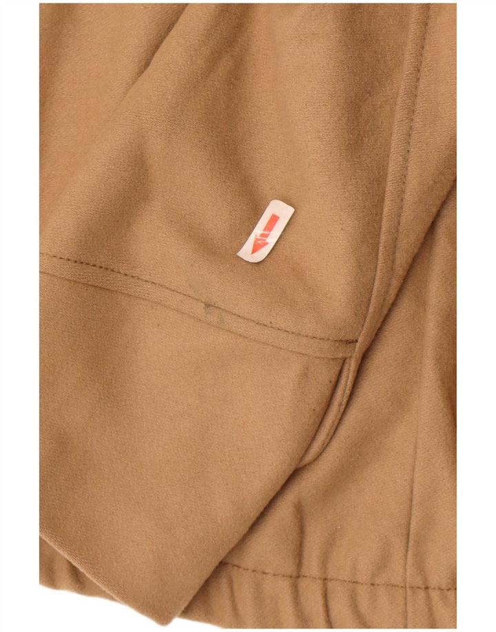 Giubbotto bomber con cappuccio da donna Zara UK 10 piccolo marrone