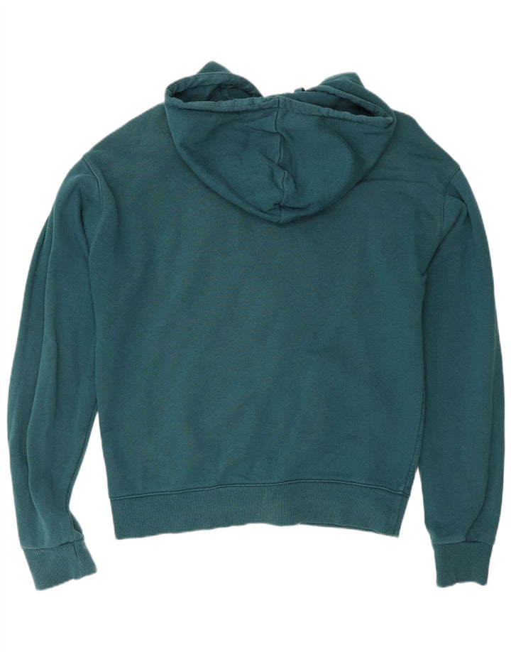 REEBOK Felpa con cappuccio e zip da uomo piccola in cotone verde