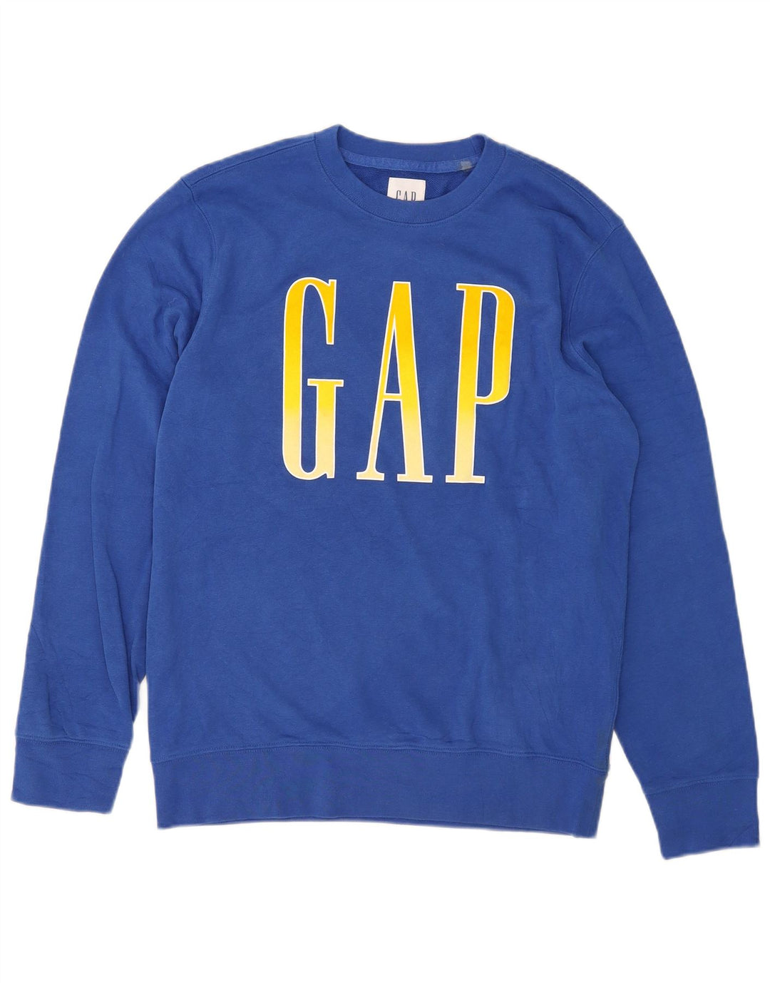 Gap Felpa con grafica da donna Maglione UK 14 Cotone blu medio