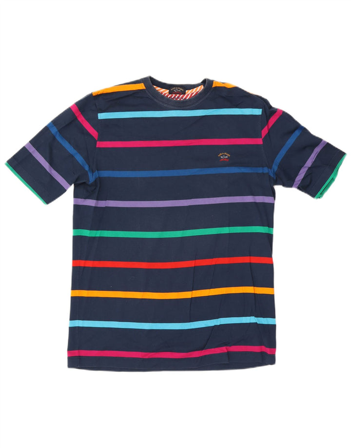 Paul & Shark T-shirt da uomo Yachting Top medio a righe blu navy