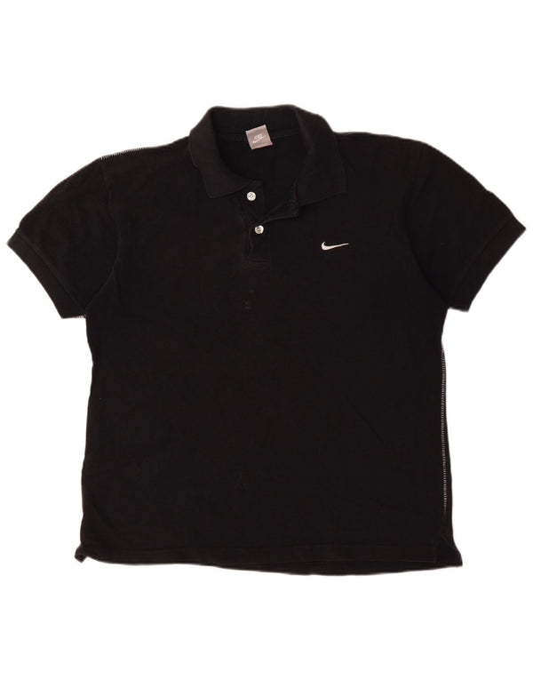 Polo Nike da donna UK 10/12 cotone nero medio