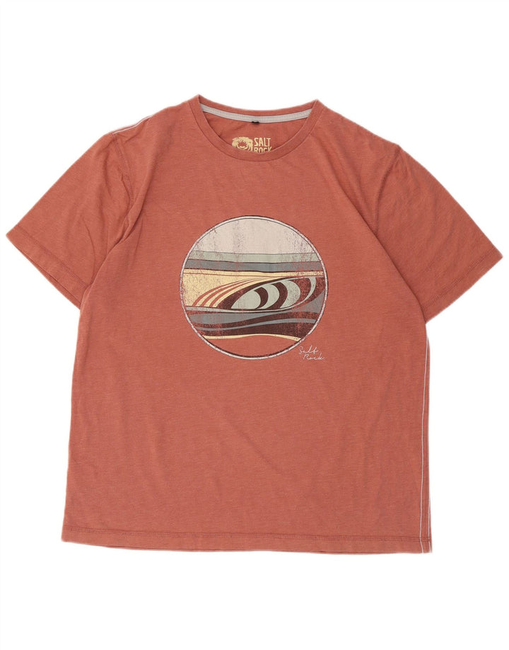 T-shirt grafica da uomo con vestibilità classica Saltrock, arancione medio