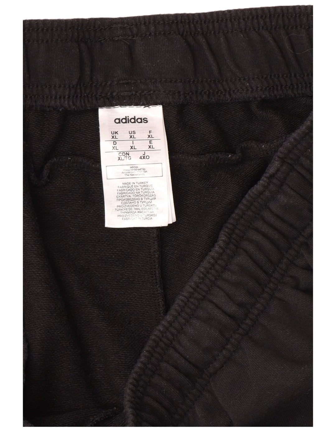 Pantaloncini sportivi da uomo ADIDAS XL in cotone nero