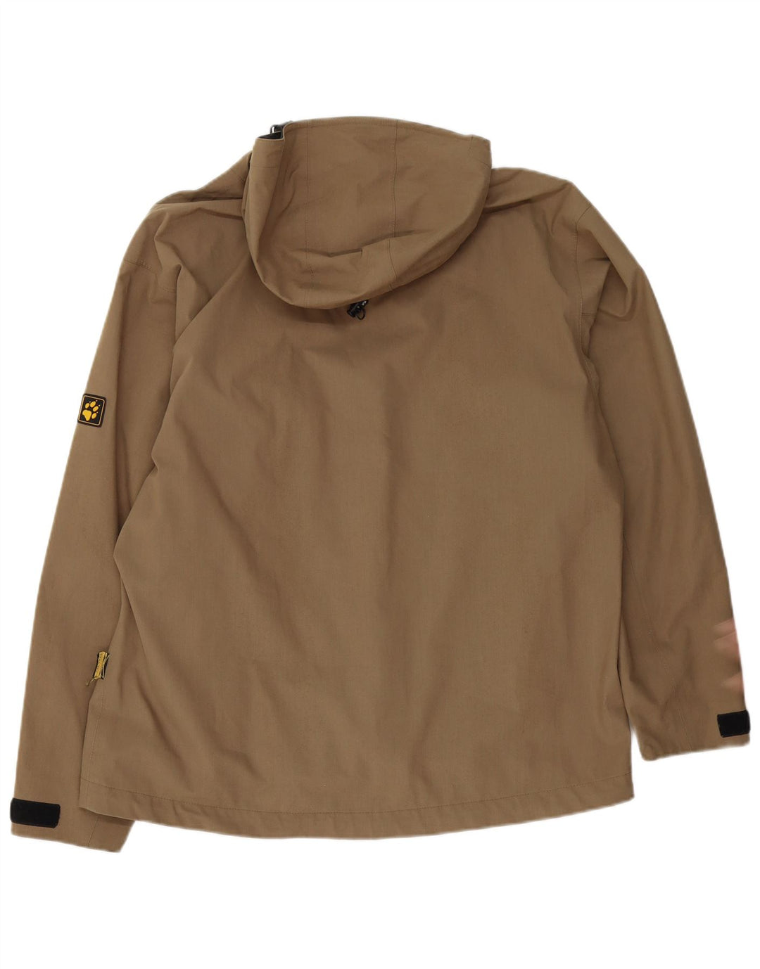 Giacca antipioggia con cappuccio da uomo Jack Wolfskin UK 40 Large Beige Poliestere