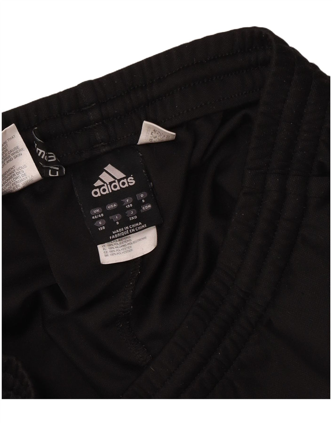 Pantaloni da tuta da uomo Adidas UK 46/48 XL Poliestere nero