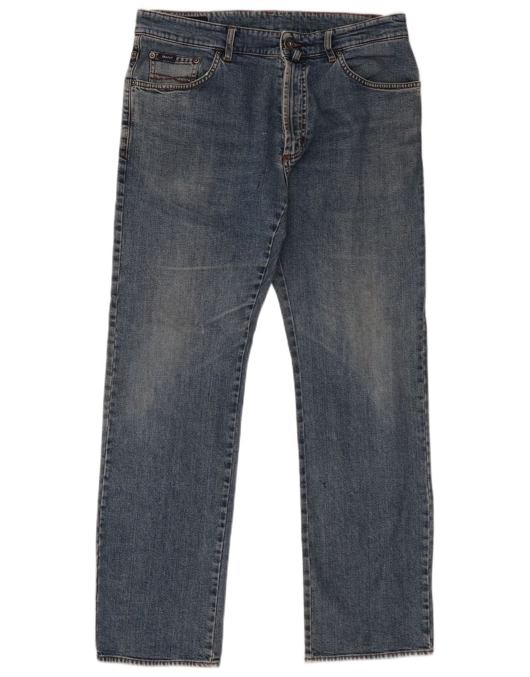 Jeans dritti da uomo Gant W34 L32 in cotone blu