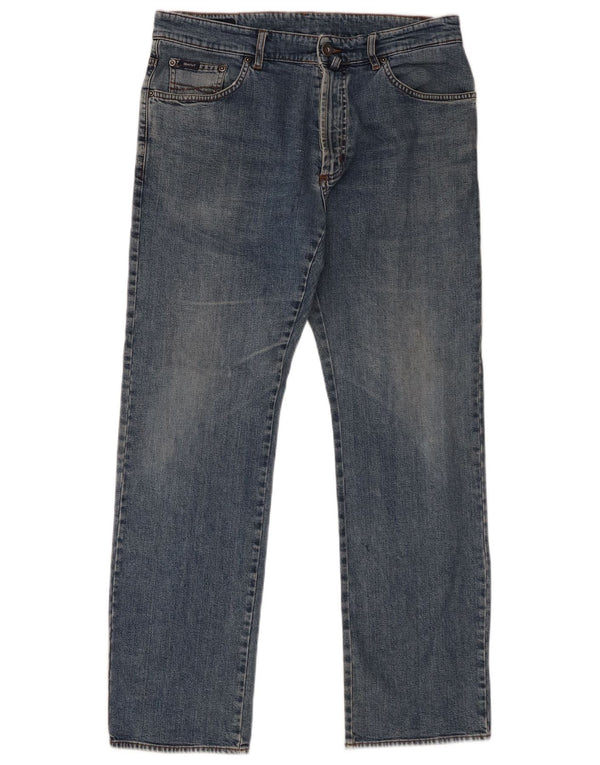 Jeans dritti da uomo Gant W34 L32 in cotone blu