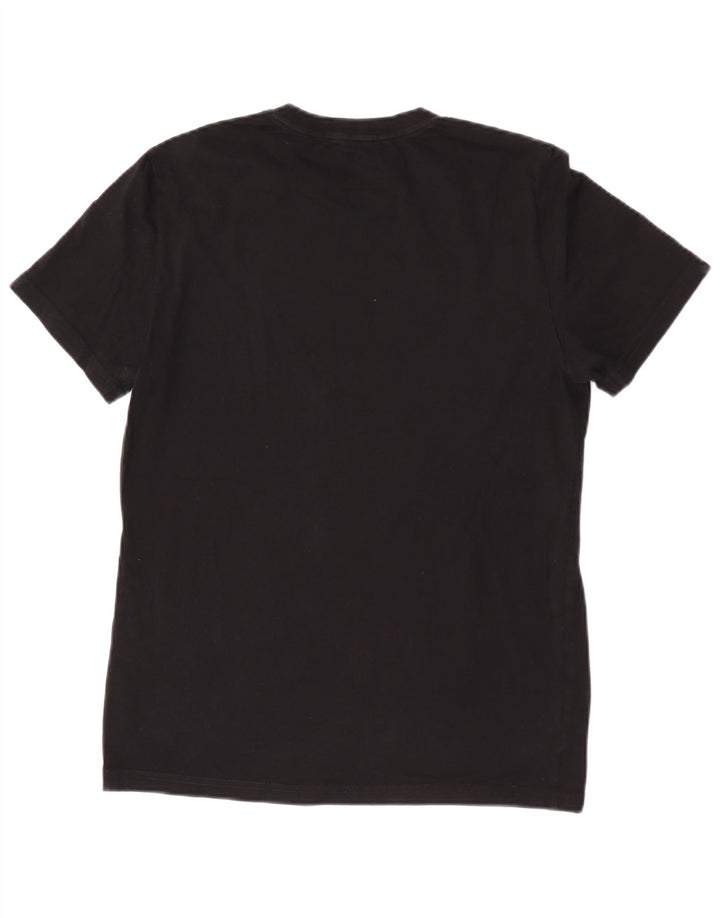 T-shirt grafica da uomo Fred Perry Top piccola in cotone nero