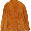 Giacca utility da uomo in pelle scamosciata Diana IT 52 XL in pelle beige
