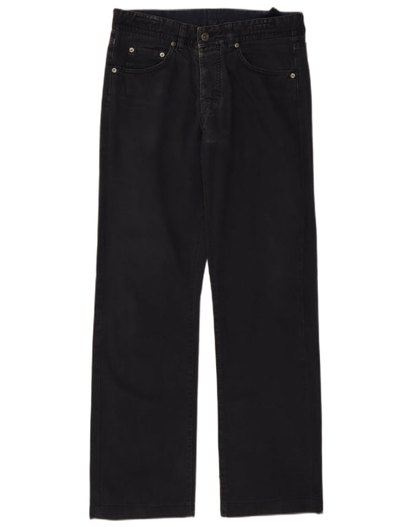 Jeans dritti da uomo Massimo Dutti EU 40 Medio W31 L30 Cotone blu navy
