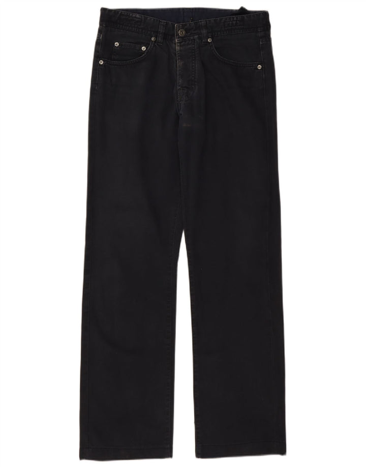Jeans dritti da uomo Massimo Dutti EU 40 Medio W31 L30 Cotone blu navy