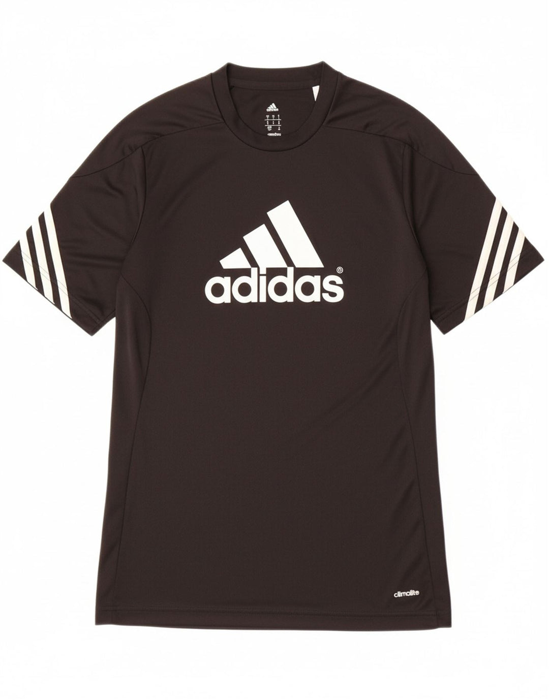 ADIDAS Mens Climalite Graphic T-Shirt Top Small Black Polyester