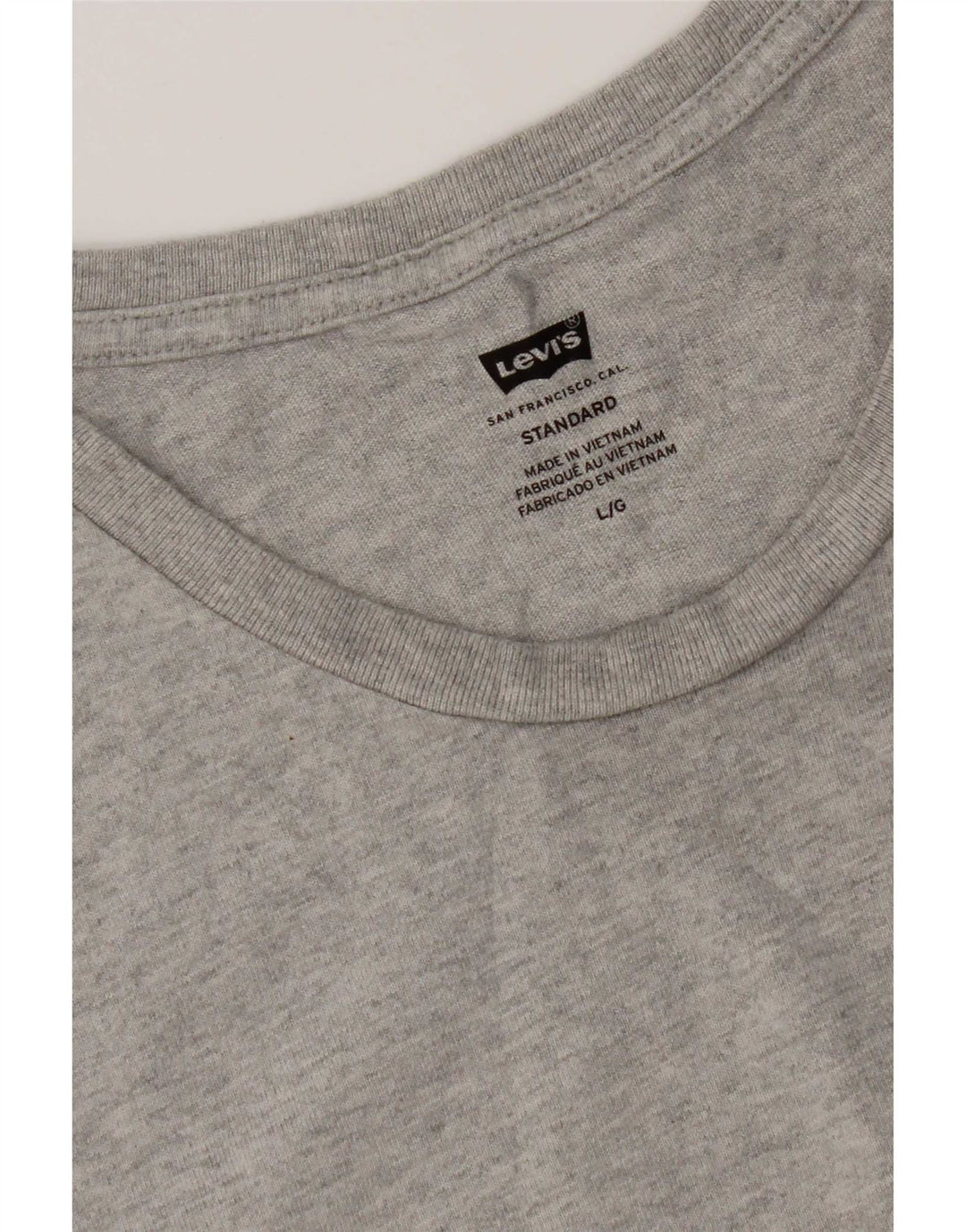 T-shirt da uomo Levi's Top Large in cotone grigio