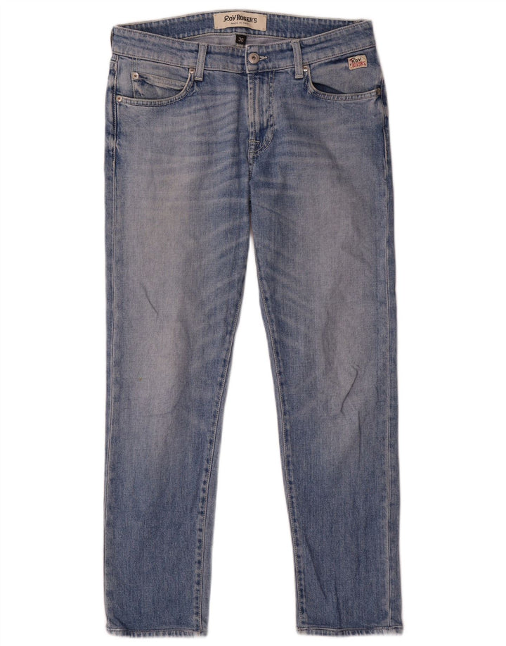 Jeans slim da donna Roy Rogers W30 L28 cotone blu