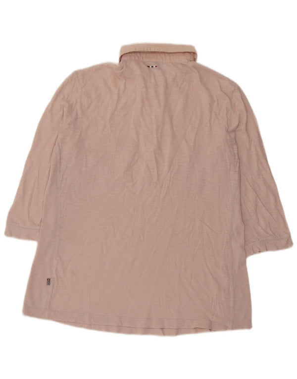 Polo da donna con maniche a 3/4 Napapijri UK 14 Rosa medio