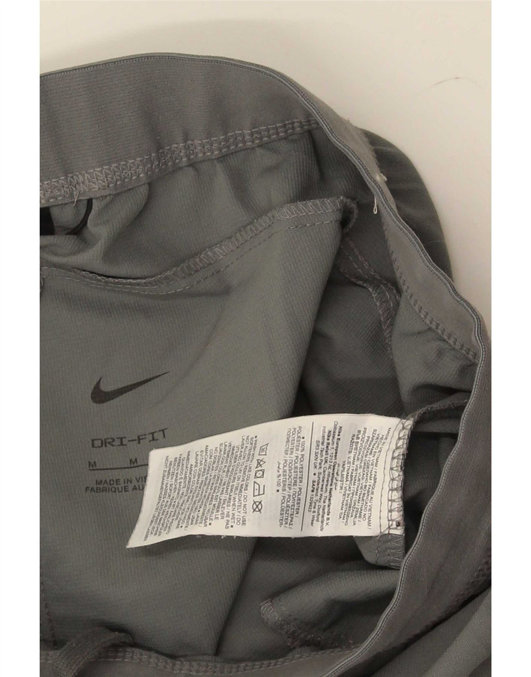 Pantaloni da tuta Nike Dri Fit da uomo in poliestere grigio medio
