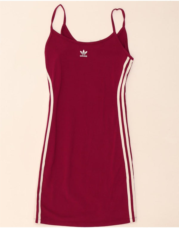 Abito da tennis da donna ADIDAS UK 8 piccolo in cotone bordeaux