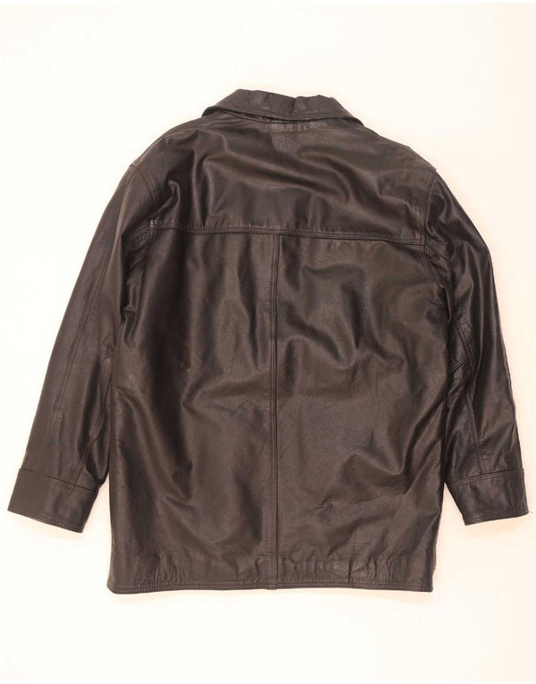 Giacca in pelle da uomo Shelter Bay UK 42 XL Nera