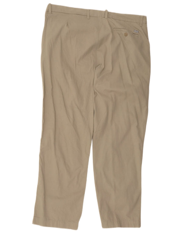 Pantaloni chino dritti Marks & Spencer da uomo blu Harbour W42 L31 kaki